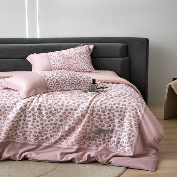 91家纺网 家纺一手货源 找家纺 金奇达家纺 2026新款茧养天丝棉四件套-伊莉莎 伊莉莎-蜜豆粉