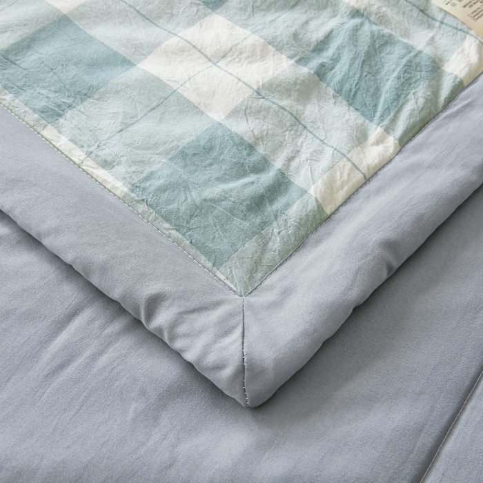 91家纺网 家纺一手货源 找家纺 牛魔王家居 2026新款A类水洗棉新疆棉花夏被 被子被芯 绿大格