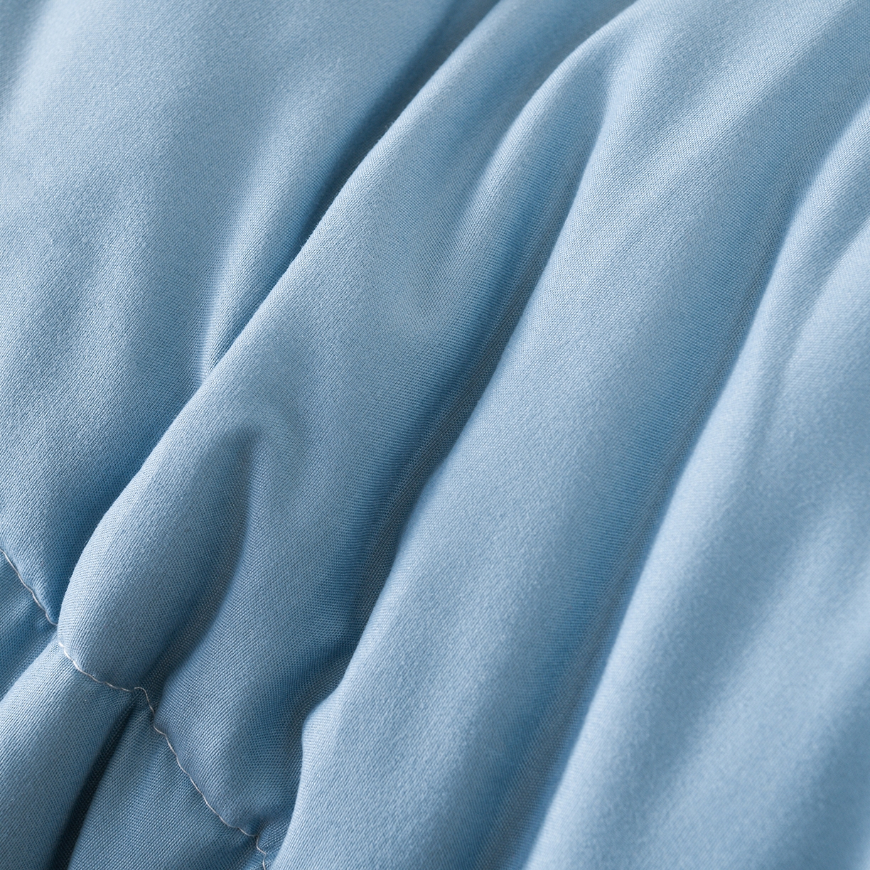 91家纺网 家纺一手货源 找家纺 壹张床 2026新款无印风A类水洗棉大豆纤维夏凉被夏被空调被 极简-蓝白格