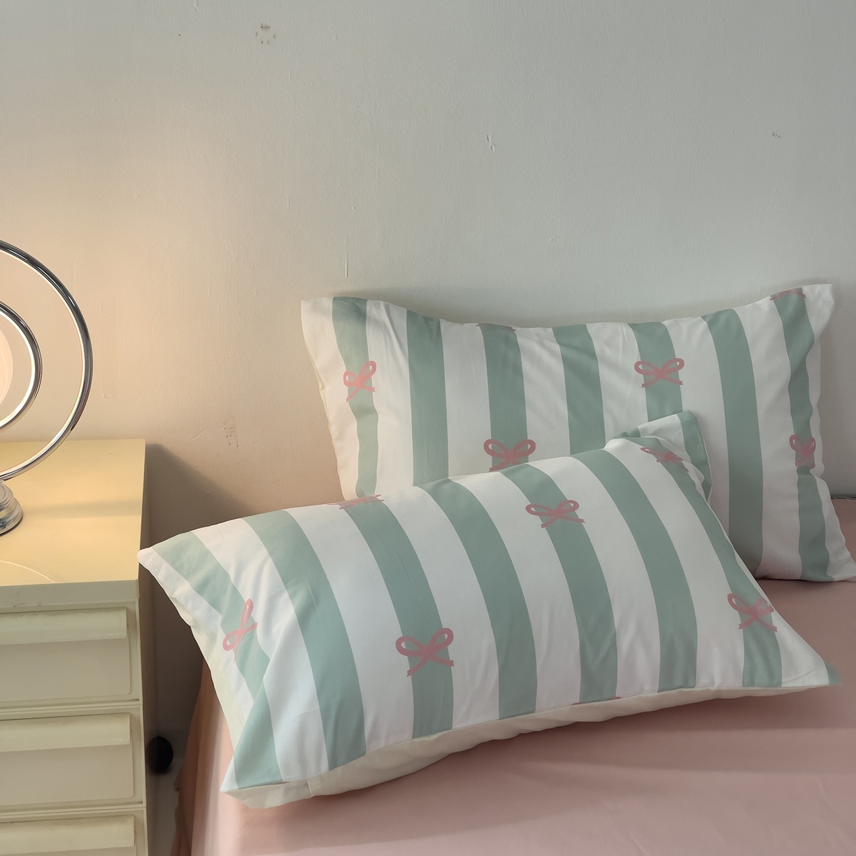 91家纺网 家纺一手货源 找家纺 女子家纺 2026春夏新款全棉纯棉13372数码印花四件套-安迪 安迪-绿色