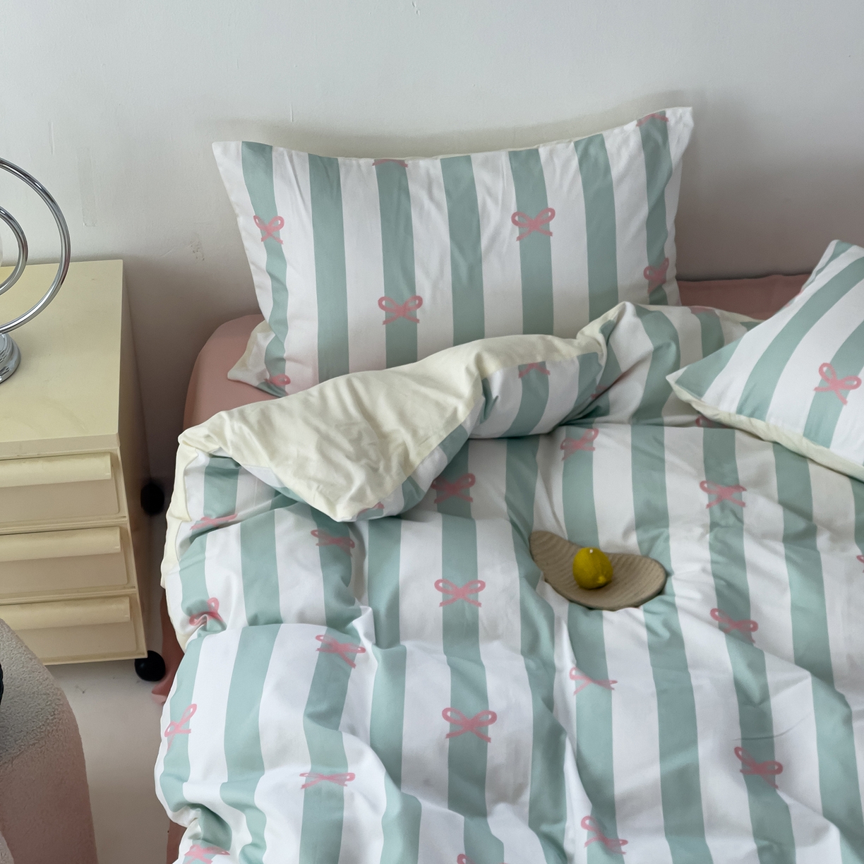 91家纺网 家纺一手货源 找家纺 女子家纺 2026春夏新款全棉纯棉13372数码印花四件套-安迪 安迪-绿色