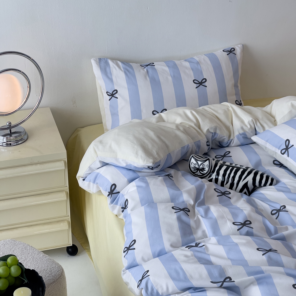 91家纺网 家纺一手货源 找家纺 女子家纺 2026春夏新款全棉纯棉13372数码印花四件套-安迪 安迪-蓝色