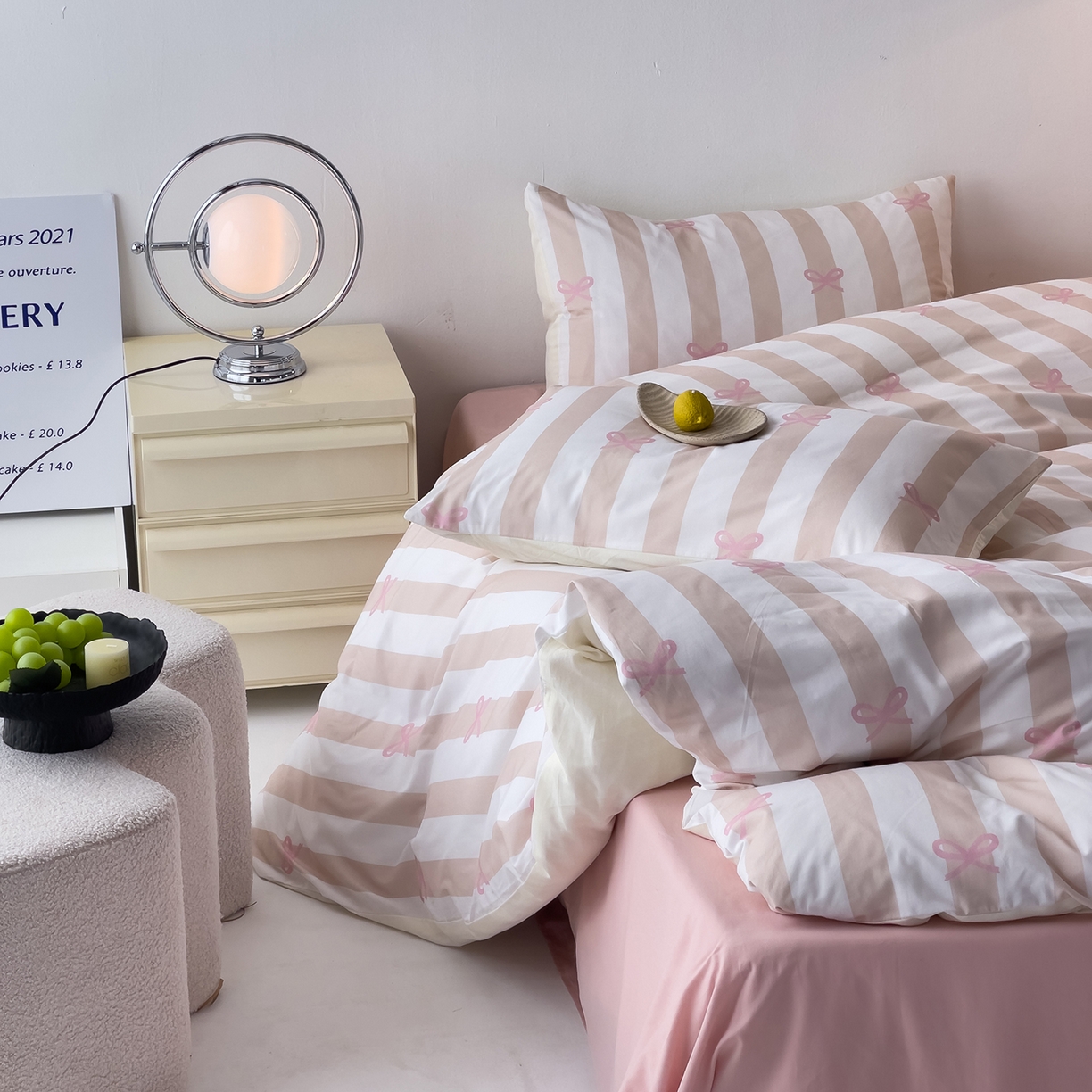 91家纺网 家纺一手货源 找家纺 女子家纺 2026春夏新款全棉纯棉13372数码印花四件套-安迪 安迪-粉色