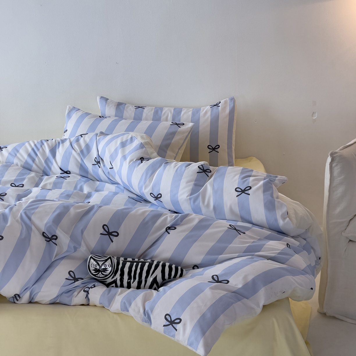 91家纺网 家纺一手货源 找家纺 女子家纺 2026春夏新款全棉纯棉13372数码印花四件套-安迪 安迪-蓝色