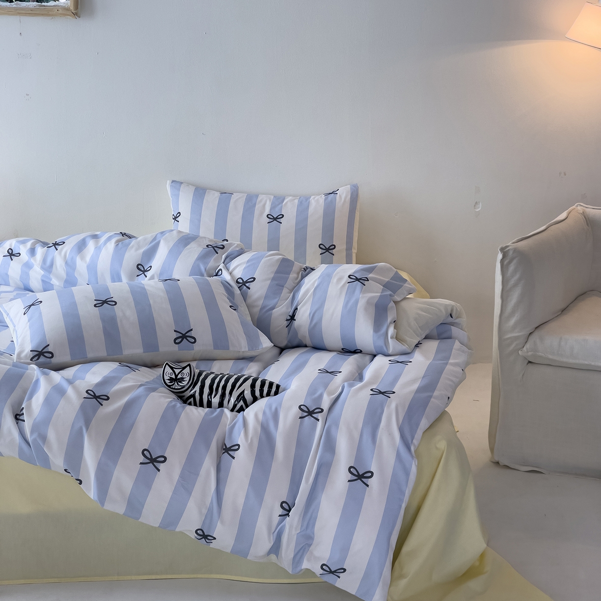 女子家纺 2026春夏新款全棉纯棉13372数码印花四件套-安迪 安迪-蓝色