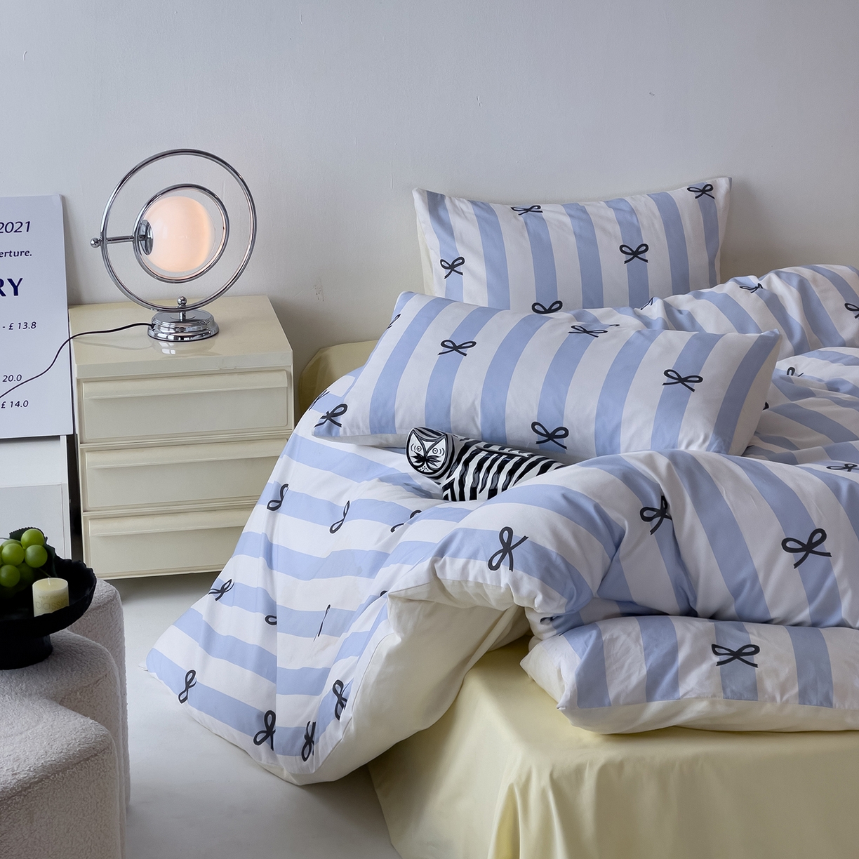 91家纺网 家纺一手货源 找家纺 女子家纺 2026春夏新款全棉纯棉13372数码印花四件套-安迪 安迪-蓝色