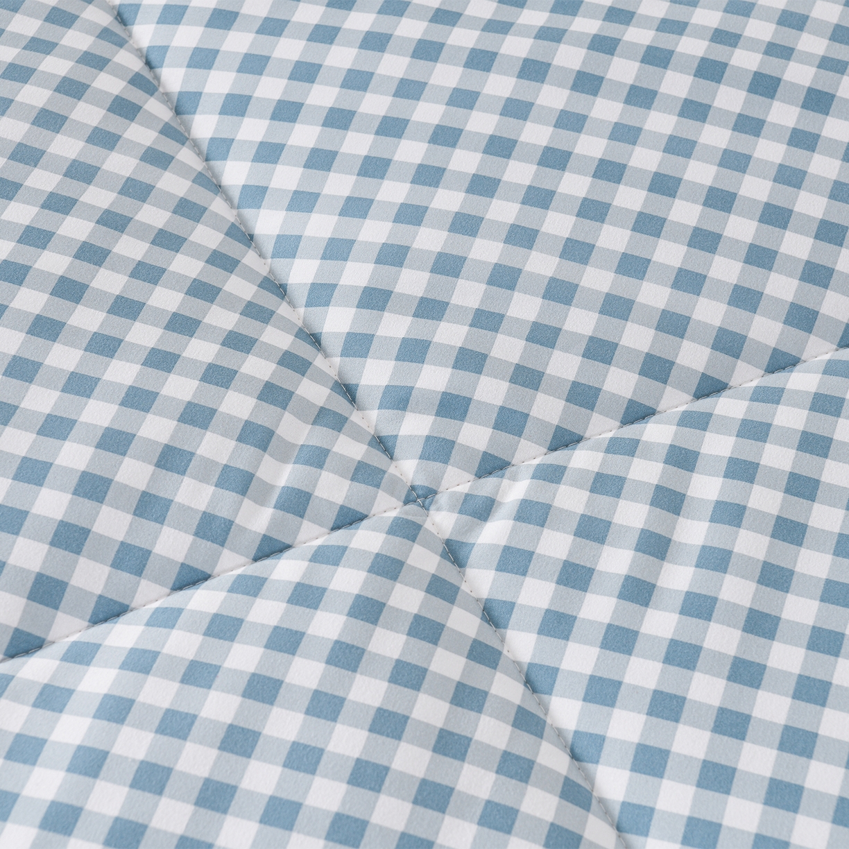 91家纺网 家纺一手货源 找家纺 壹张床 2026新款无印风A类水洗棉大豆纤维夏凉被夏被空调被 极简-小蓝格