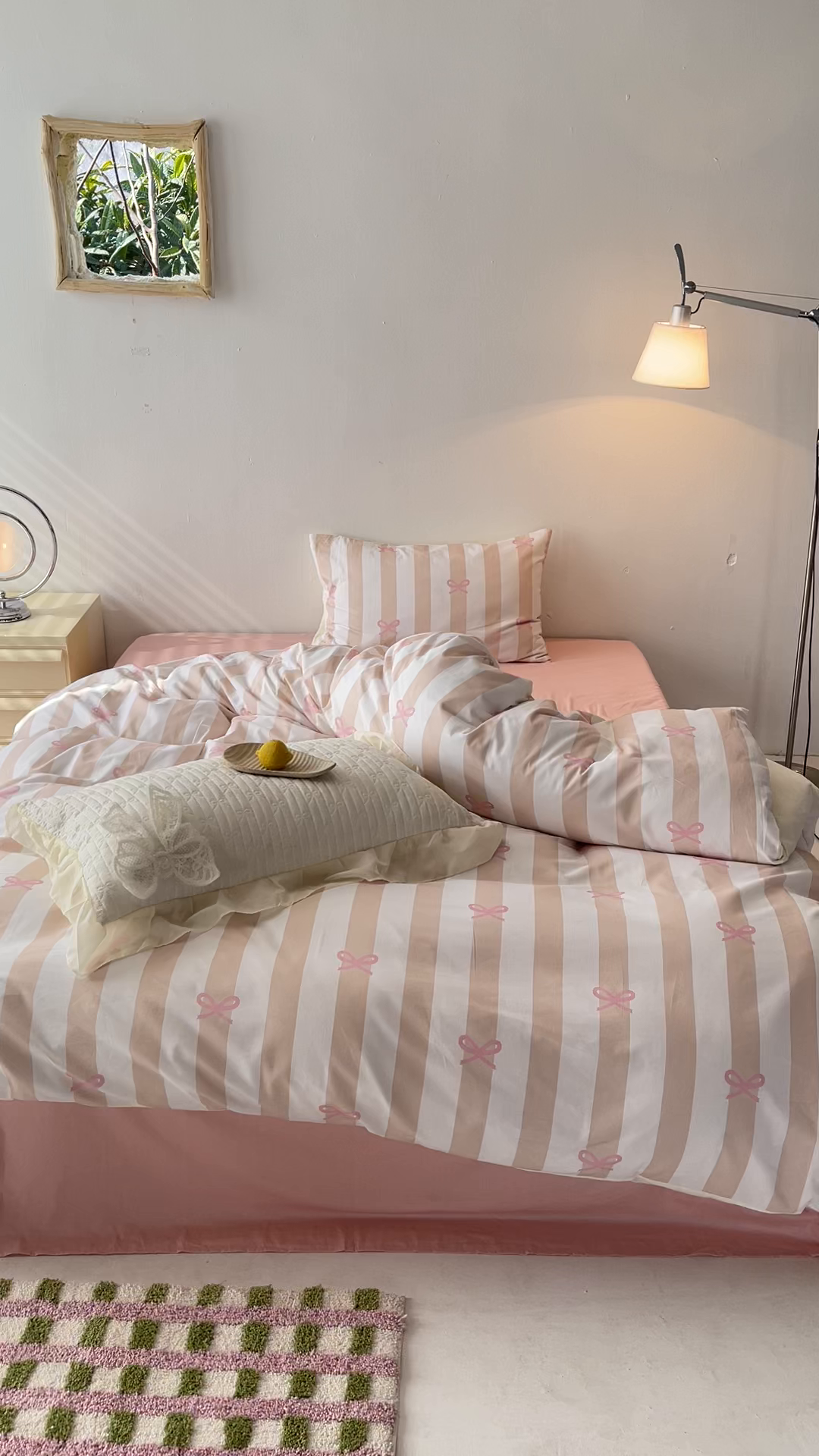 91家纺网 家纺一手货源 找家纺 女子家纺 2026春夏新款全棉纯棉13372数码印花四件套-安迪 安迪-粉色