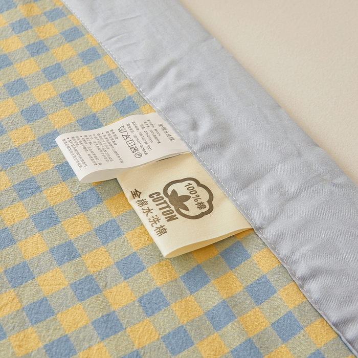 91家纺网 家纺一手货源 找家纺 牛魔王家居 2026新款A类水洗棉新疆棉花夏被 被子被芯 清新绿