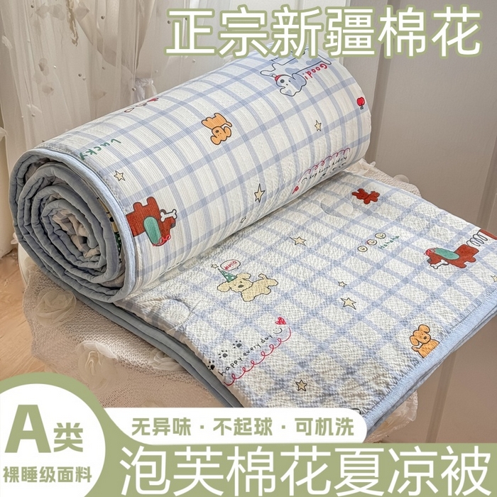 爱屋及屋 2026春夏新款泡芙棉棉花夏被夏凉被空调被 嗨皮小狗