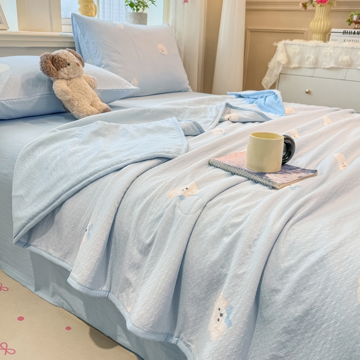 91家纺网 家纺一手货源 找家纺 （总）爱屋及屋 2026春夏新款泡芙棉印花新疆棉花被夏被夏凉被空调被被子薄被芯春秋四季被