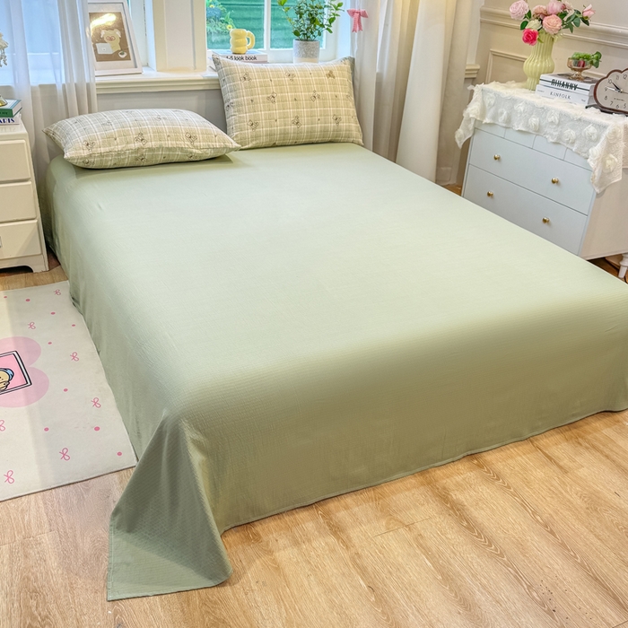 91家纺网 家纺一手货源 找家纺 爱屋及屋 2026春夏新款泡芙棉棉花夏被夏凉被空调被 绿咖小熊