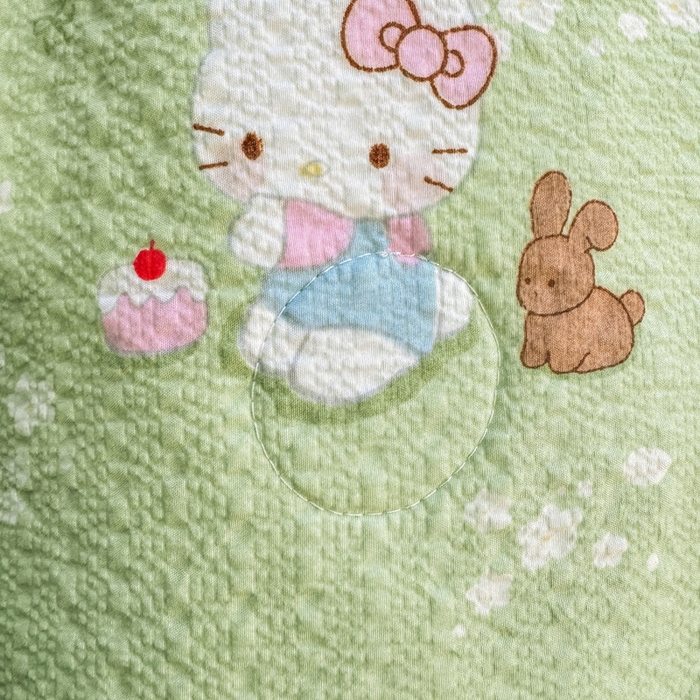 91家纺网 家纺一手货源 找家纺 爱屋及屋 2026春夏新款泡芙棉棉花夏被夏凉被空调被 泡芙KT-绿