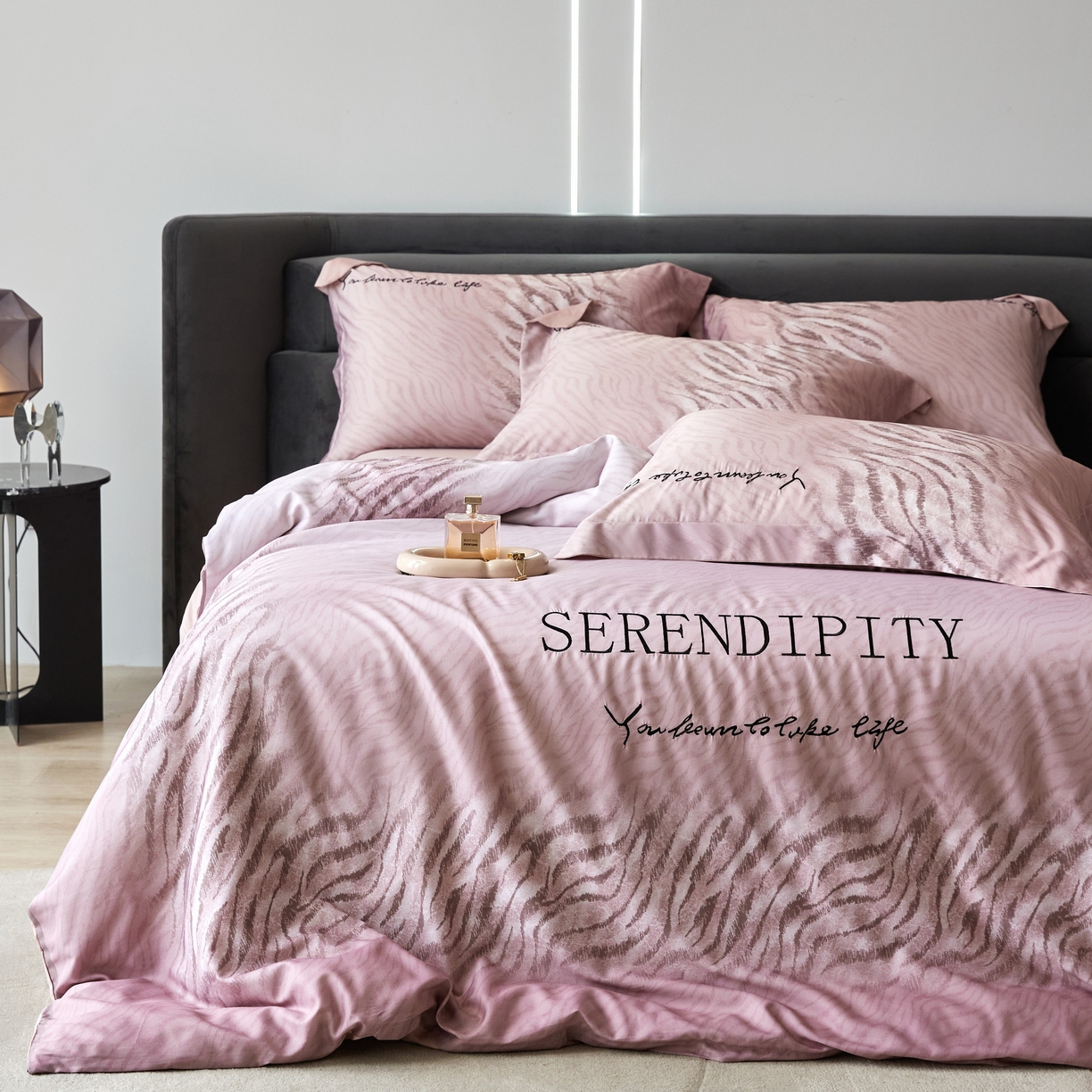 金奇达家纺 2026新款茧养天丝棉四件套-伯瑞特 伯瑞特-豆沙