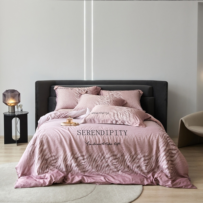 91家纺网 家纺一手货源 找家纺 金奇达家纺 2026新款茧养天丝棉四件套-伯瑞特 伯瑞特-豆沙