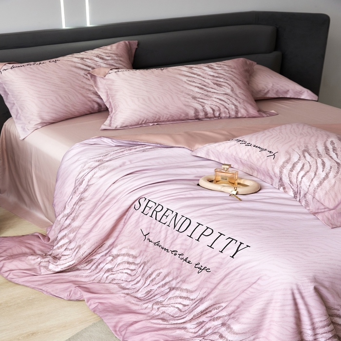 91家纺网 家纺一手货源 找家纺 金奇达家纺 2026新款茧养天丝棉四件套-伯瑞特 伯瑞特-豆沙