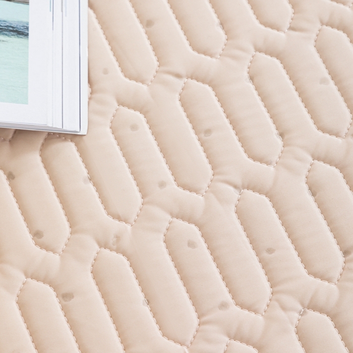 91家纺网 家纺一手货源 找家纺 美丽折 2026新款0.6厚欧式乳胶凉席三件套 玉色