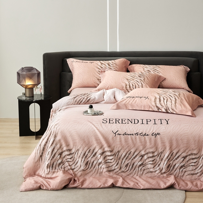 91家纺网 家纺一手货源 找家纺 金奇达家纺 2026新款茧养天丝棉四件套-伯瑞特 伯瑞特-暮云粉