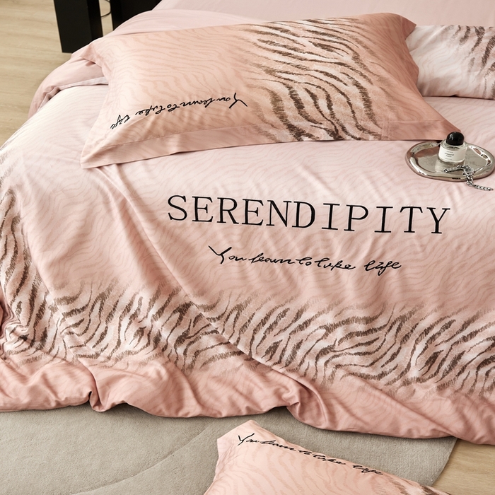 91家纺网 家纺一手货源 找家纺 金奇达家纺 2026新款茧养天丝棉四件套-伯瑞特 伯瑞特-暮云粉