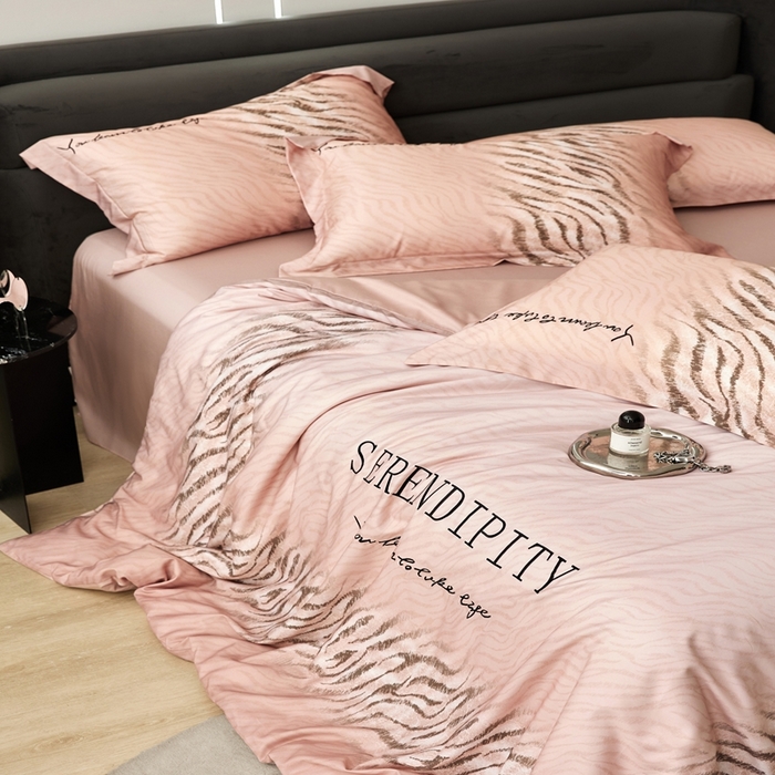 91家纺网 家纺一手货源 找家纺 金奇达家纺 2026新款茧养天丝棉四件套-伯瑞特 伯瑞特-暮云粉