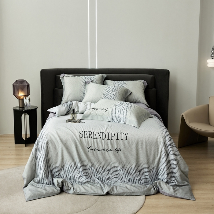 91家纺网 家纺一手货源 找家纺 金奇达家纺 2026新款茧养天丝棉四件套-伯瑞特 伯瑞特-烟灰