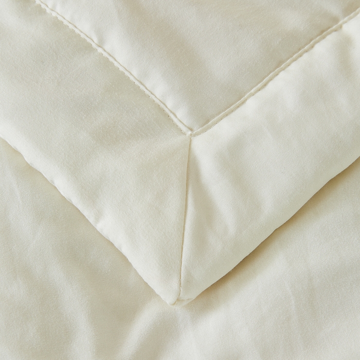 91家纺网 家纺一手货源 找家纺 爱屋及屋 2026新款撞色双拼新疆棉花夏被空调被夏凉被 单拼-奶白