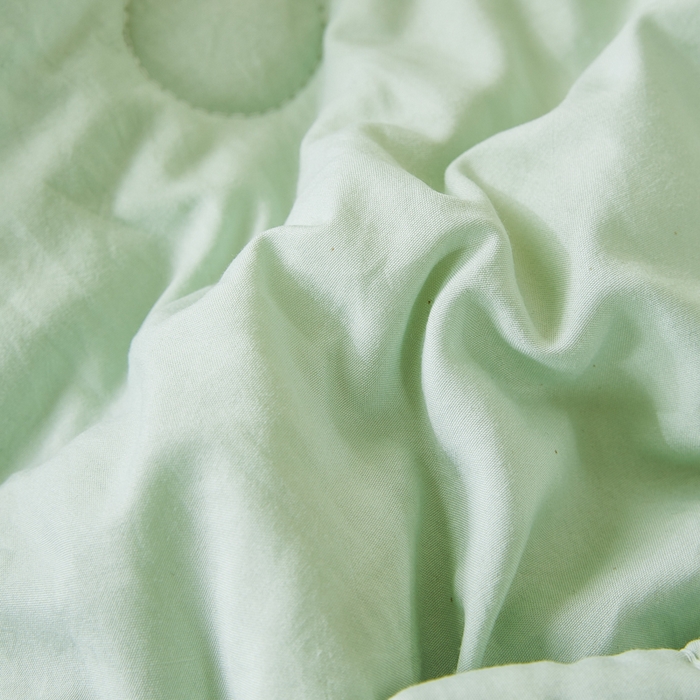 91家纺网 家纺一手货源 找家纺 爱屋及屋 2026新款撞色双拼新疆棉花夏被空调被夏凉被 单拼-果绿