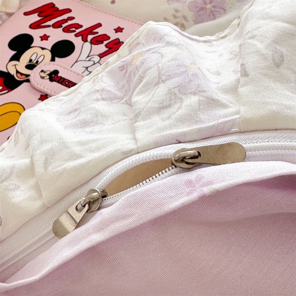 91家纺网 家纺一手货源 找家纺 忘忧草 2026新款全棉夹棉印花床裙四件套单被套 苏林 紫