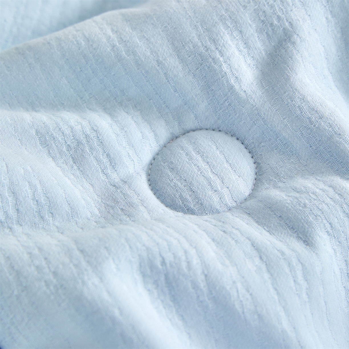 91家纺网 家纺一手货源 找家纺 恬思语家纺 2026春夏新款全棉色织大提花棉花夏被空调被夏凉被四件套芳华系列 芳华-蓝灰