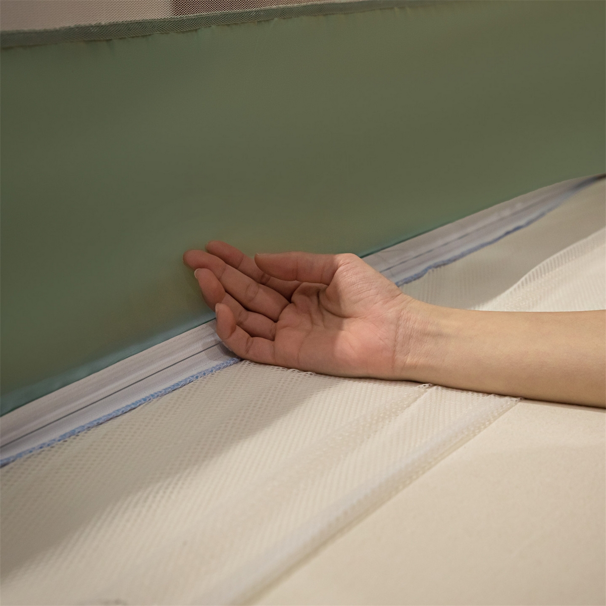 91家纺网 家纺一手货源 找家纺 飞轮海蚊帐 2026新款防蚊防摔加密网纱回底蚊帐-z90 萝卜兔