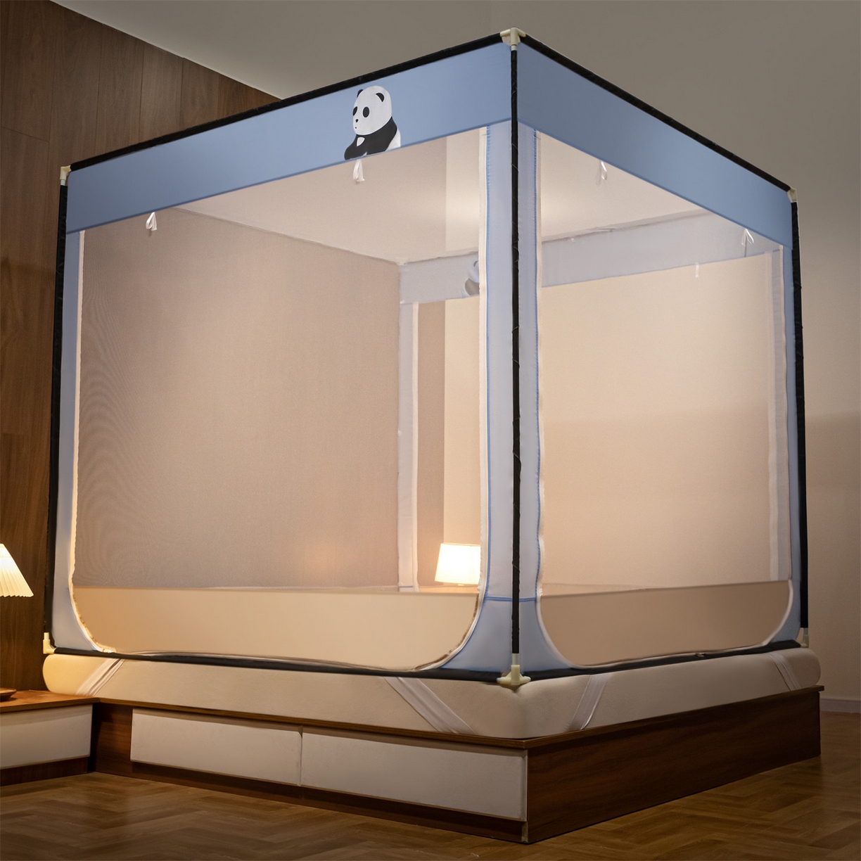 91家纺网 家纺一手货源 找家纺 （总）飞轮海蚊帐 2026新款防蚊防摔加密网纱回底蚊帐-z90