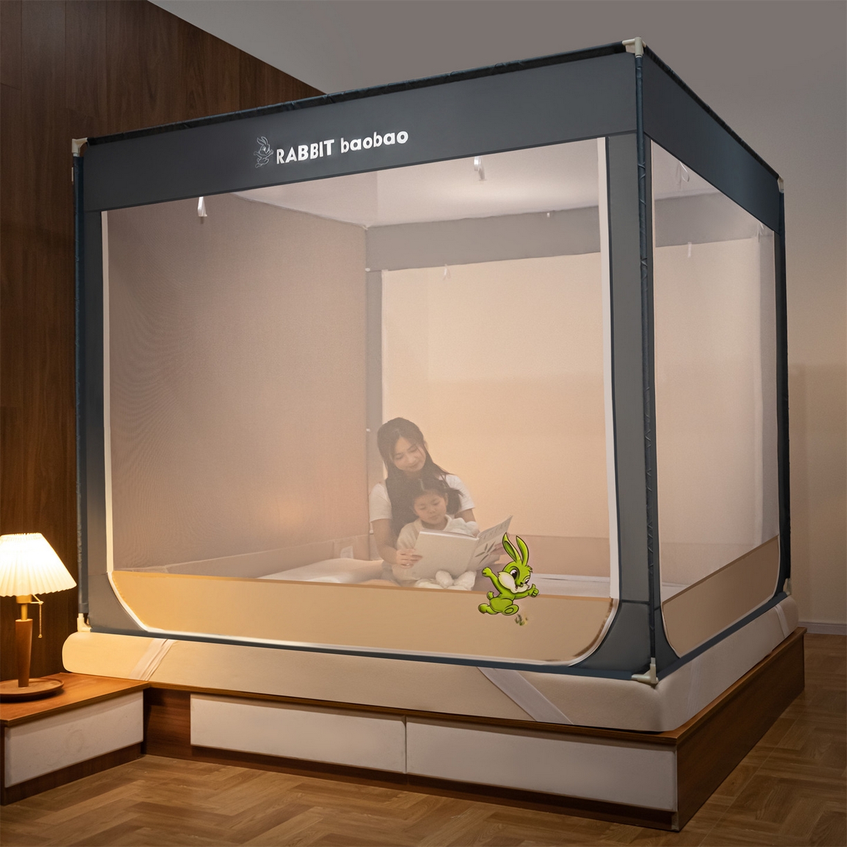 91家纺网 家纺一手货源 找家纺 （总）飞轮海蚊帐 2026新款防蚊防摔加密网纱回底蚊帐-z90