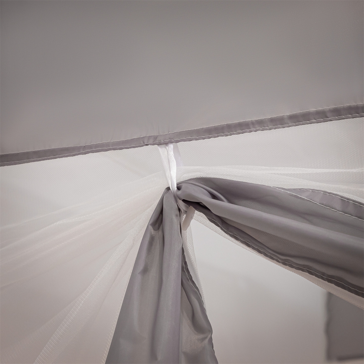 91家纺网 家纺一手货源 找家纺 飞轮海蚊帐 2026新款防蚊坐床式防滑蚊帐-Z70 几何半圆