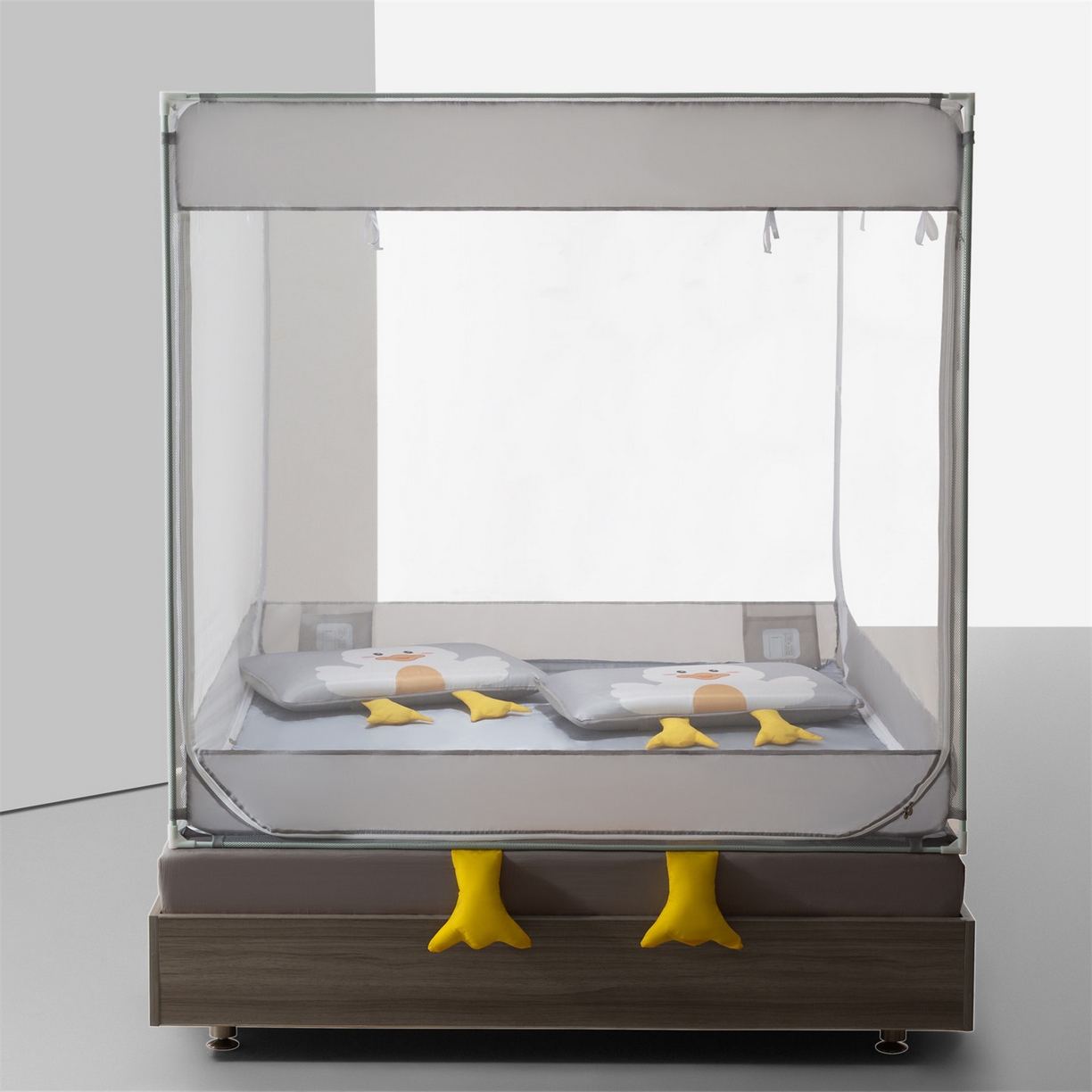 91家纺网 家纺一手货源 找家纺 （总）飞轮海蚊帐 2026新款凉席蚊帐二合一坐床蚊帐-Z71