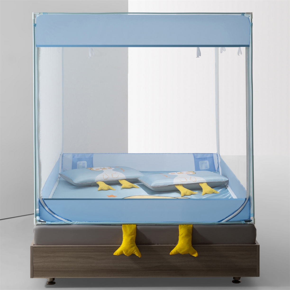 飞轮海蚊帐 2026新款凉席蚊帐二合一坐床蚊帐-Z71 思索鸭