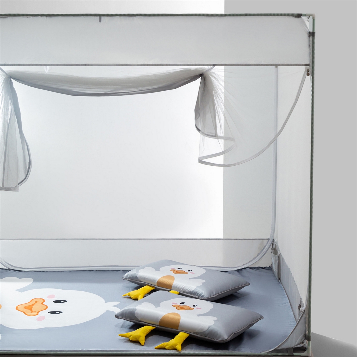 91家纺网 家纺一手货源 找家纺 （总）飞轮海蚊帐 2026新款凉席蚊帐二合一坐床蚊帐-Z71