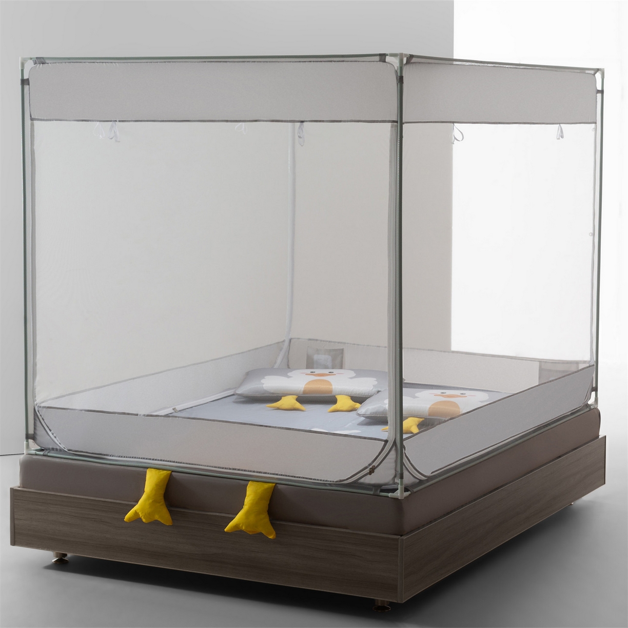 91家纺网 家纺一手货源 找家纺 （总）飞轮海蚊帐 2026新款凉席蚊帐二合一坐床蚊帐-Z71