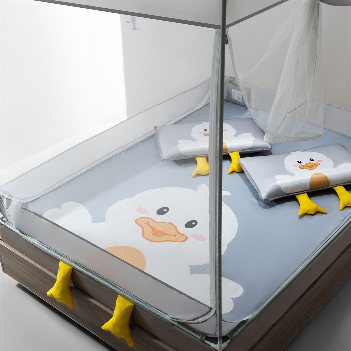 91家纺网 家纺一手货源 找家纺 （总）飞轮海蚊帐 2026新款凉席蚊帐二合一坐床蚊帐-Z71