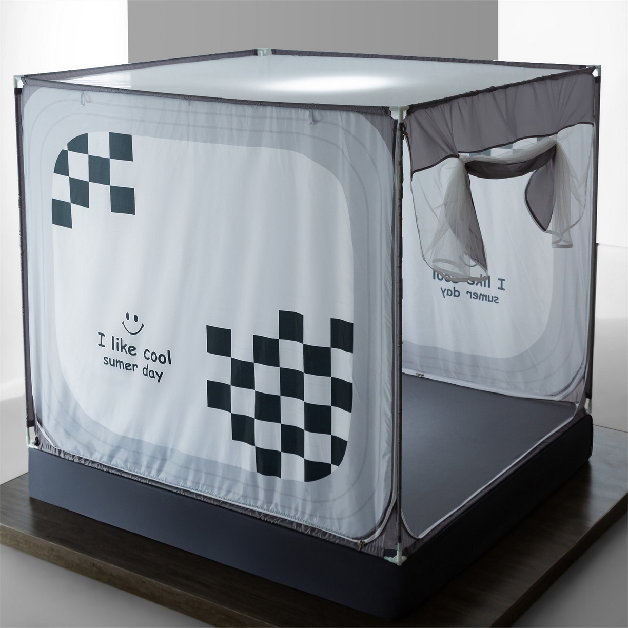 91家纺网 家纺一手货源 找家纺 （总）飞轮海蚊帐 2026新款防摔全包防护坐床旗舰款蚊帐-Z72