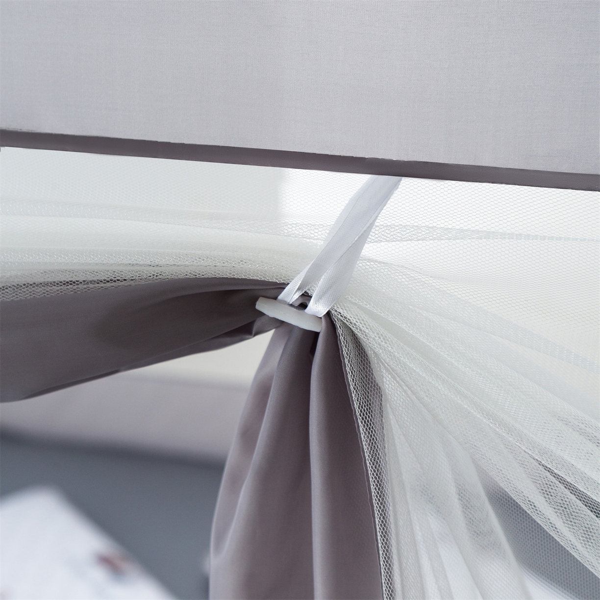 91家纺网 家纺一手货源 找家纺 飞轮海蚊帐 2026新款防摔全包防护坐床旗舰款蚊帐-Z72 小熊熊