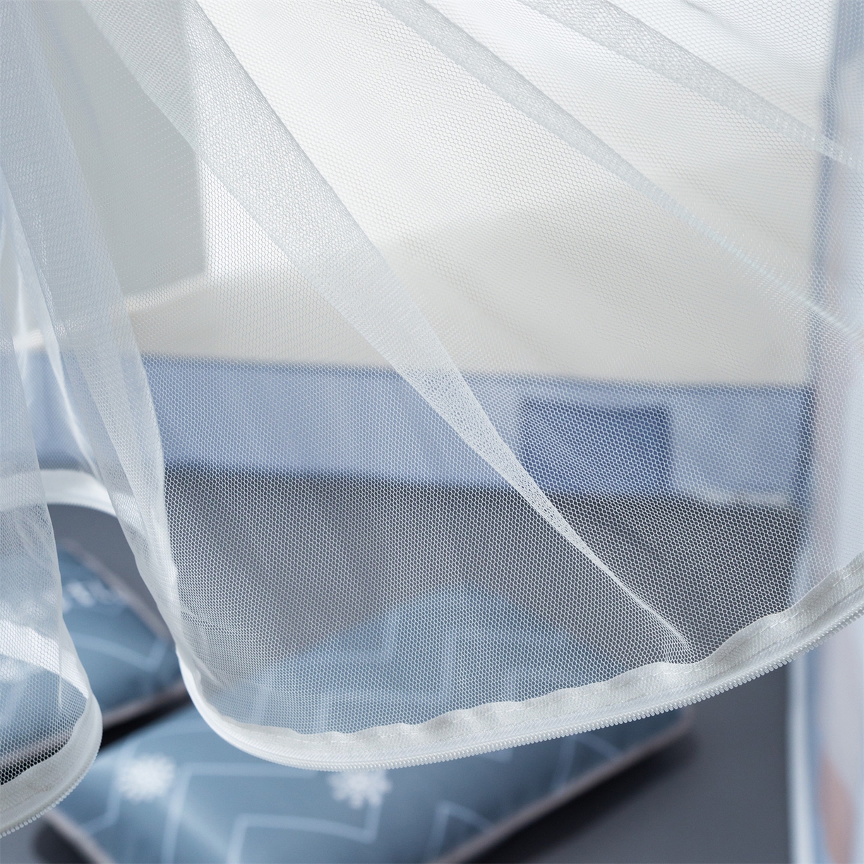 91家纺网 家纺一手货源 找家纺 飞轮海蚊帐 2026新款防摔全包防护坐床旗舰款蚊帐-Z72 梦幻