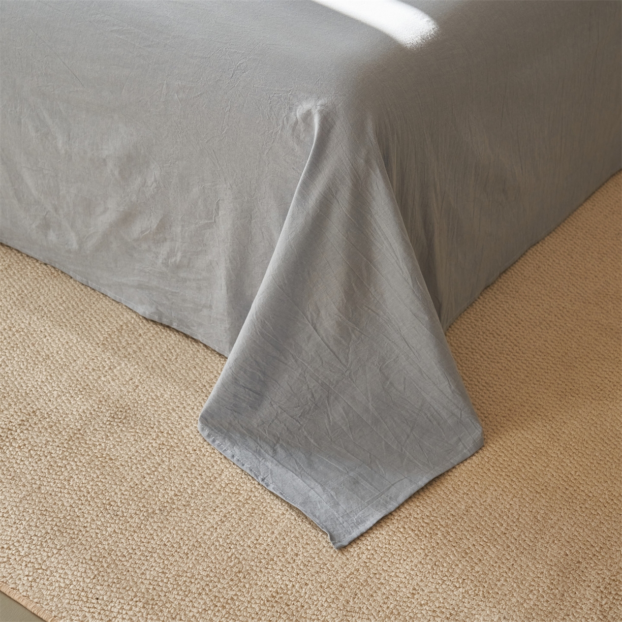 91家纺网 家纺一手货源 找家纺 恬思语家纺 2026春夏新款全棉色织大提花棉花夏被空调被夏凉被四件套如意系列 如意-蓝