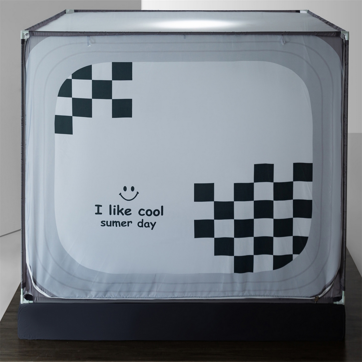 91家纺网 家纺一手货源 找家纺 （总）飞轮海蚊帐 2026新款防摔全包防护坐床旗舰款蚊帐-Z72