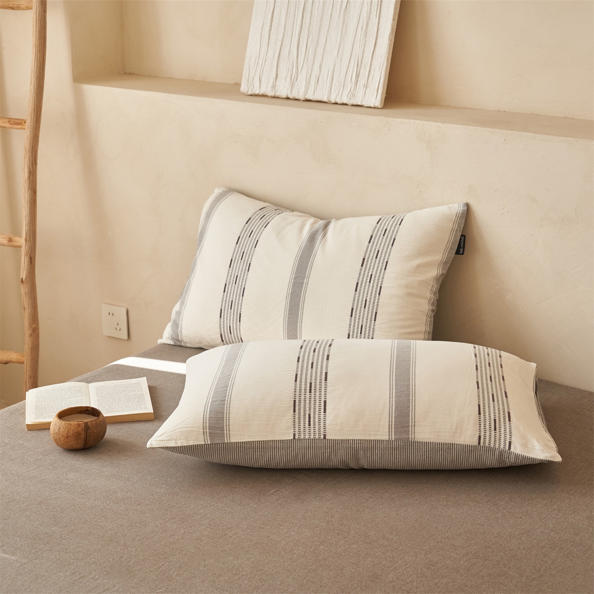 91家纺网 家纺一手货源 找家纺 恬思语家纺 2026春夏新款全棉色织大提花棉花夏被空调被夏凉被四件套如意系列 如意-灰