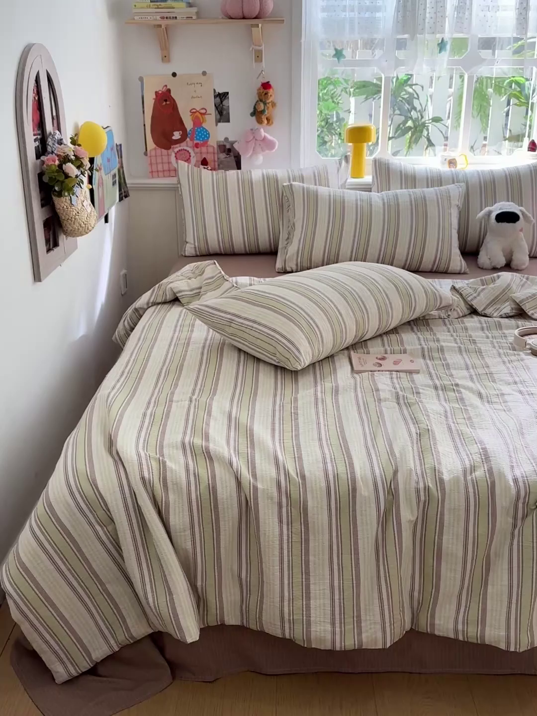 91家纺网 家纺一手货源 找家纺 N先生+V 13814689556 发大图/买家秀 2026新款A类无印风双层纱夏被夏凉被空调被 栖然-绿（夏被）