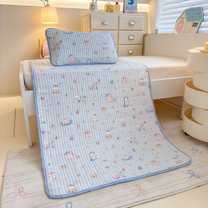 91家纺网 家纺一手货源 找家纺 禧缘家纺（原梦想家） 2026新款全棉夹棉婴童床盖 达乐宝贝--绑带款