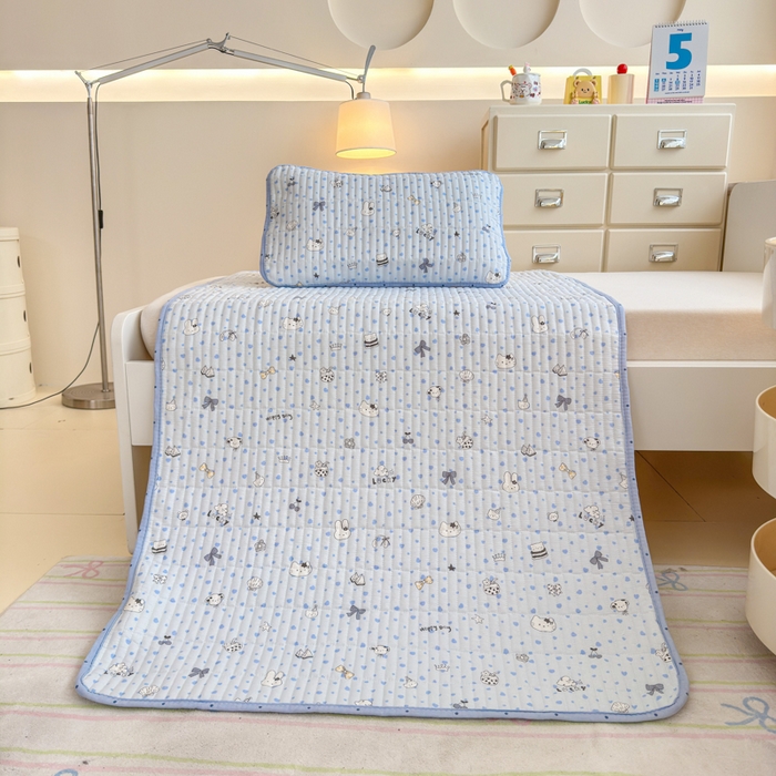 禧缘家纺（原梦想家） 2026新款全棉夹棉婴童床盖 喵趣日记--绑带款