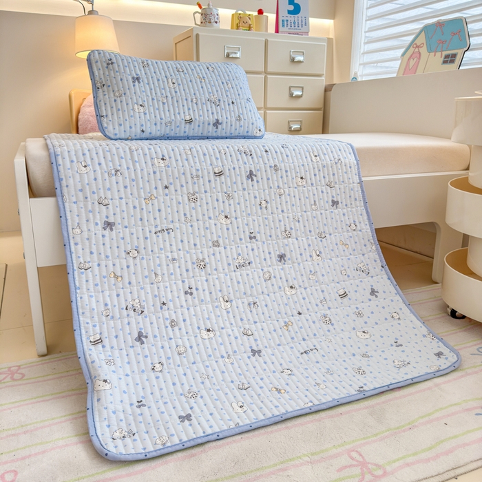 91家纺网 家纺一手货源 找家纺 禧缘家纺（原梦想家） 2026新款全棉夹棉婴童床盖 喵趣日记--绑带款