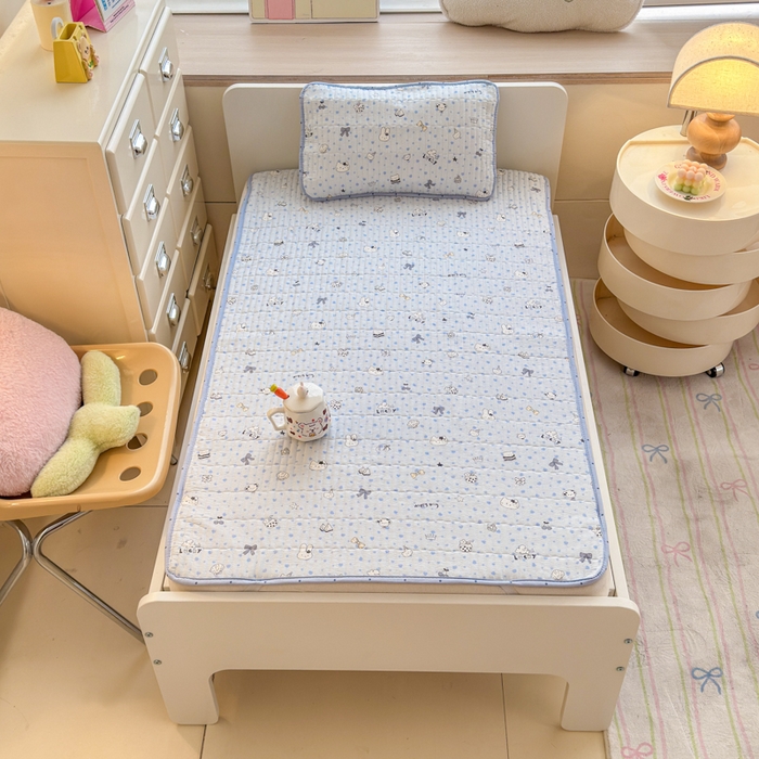 91家纺网 家纺一手货源 找家纺 禧缘家纺（原梦想家） 2026新款全棉夹棉婴童床盖 喵趣日记--绑带款