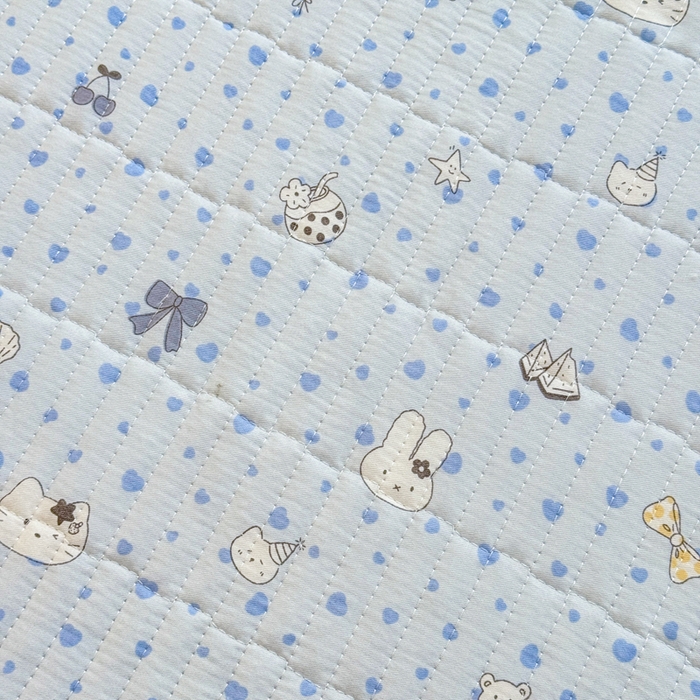 91家纺网 家纺一手货源 找家纺 禧缘家纺（原梦想家） 2026新款全棉夹棉婴童床盖 喵趣日记--绑带款